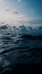 Облака, море, океан, фото HD на смартфон