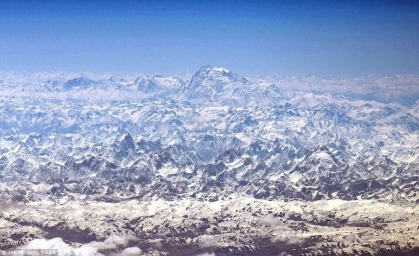 Снимок гор Гималаев с МКС