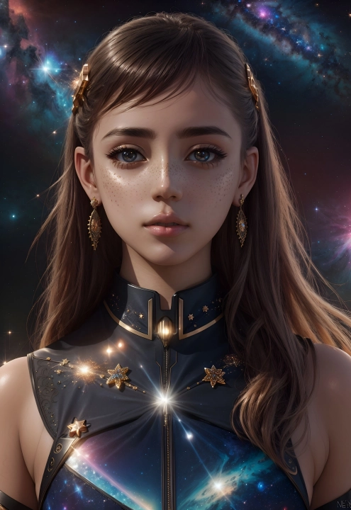 The most beautiful space girls from Leonardo Ai 1