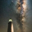 Прекрасный Млечный Путь и маяк на острове Тасман.