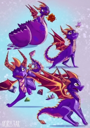 Spyro art про дракона