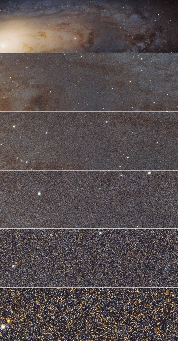 Галактика Андромеды от телескопа Хаббл