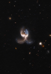 Традиционно начинаем новую неделю с нового красивого фото от телескопа Hubble. В этот раз мы можем полюбоваться парой взаимодейс
