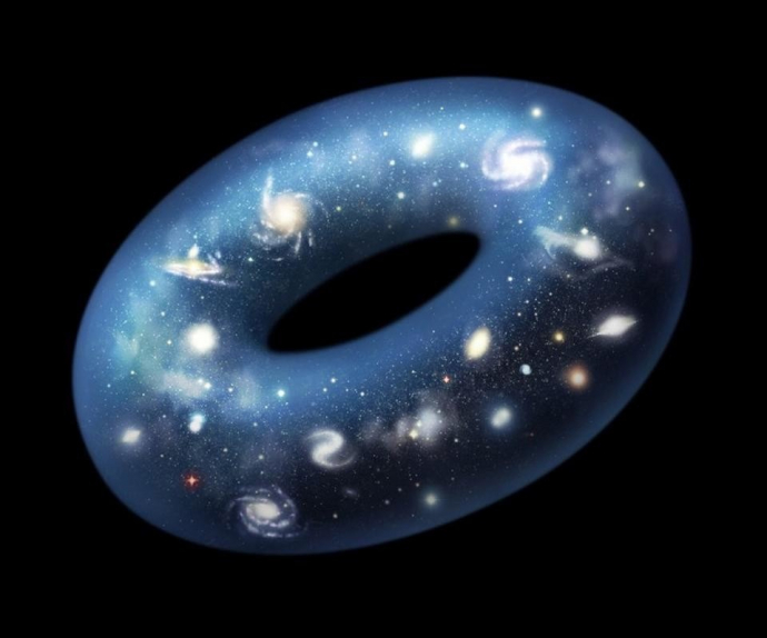 Одна из предполагаемых форм Вселенной - это фигура тор.
