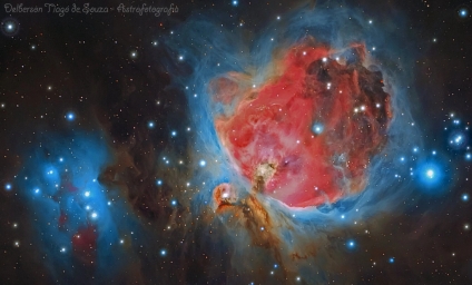 Потрясающая астрофотография от Delberson Tiago de Souza  Telescope: Refractor Orion ED80    Focal Length: 600mm    Camera: QHY16