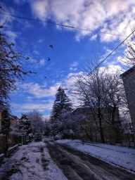 Красивая зима, атмосферно, Россия, небо
