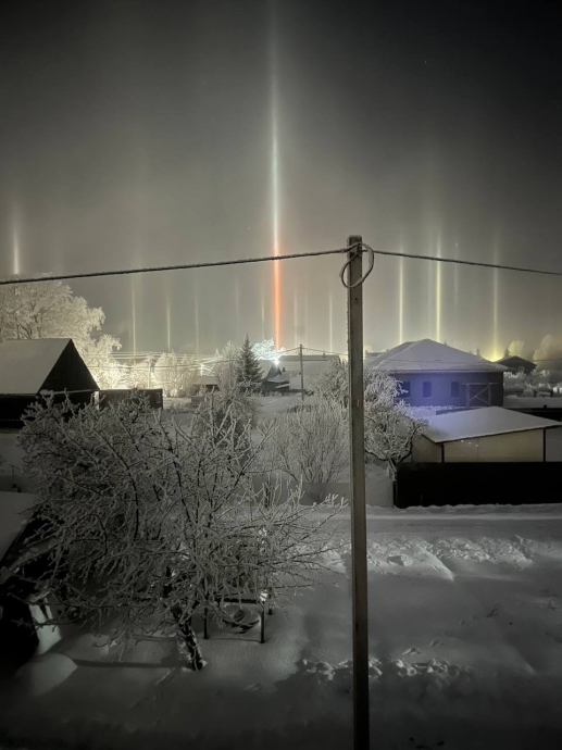 Красивая фотография: Редкое атмосферное явление в Великом Новгороде
