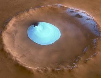 Озеро льда на Марсе.