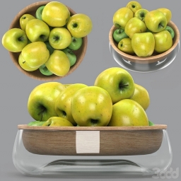3D графика, яблоки