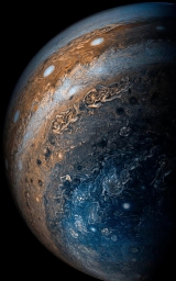 Красивейший снимок Юпитера от АМС «Юнона»