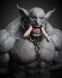 Грязный мощьный Орк, Warcraft Art