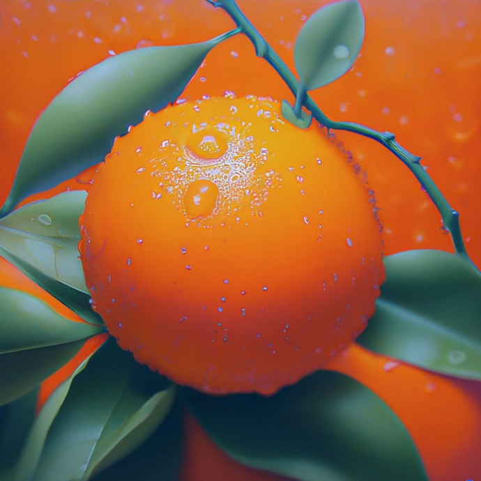 Апельсин, сгенерированный
