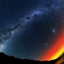 Магеллановы Облака и южные сияния над Новой Зеландией