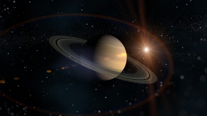3д рисунок Сатурна, арты, обои