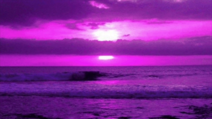 Цвет: фиолетовый. Море, закат
