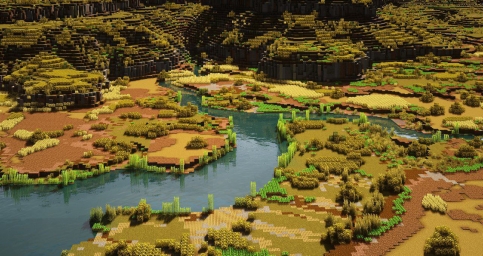Улучшенный биом "Саванна", Майнкрафт Minecraft
