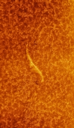 Детальный снимок поверхности Солнца