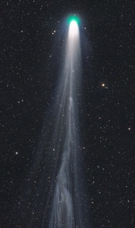 Еще один эффектный снимок кометы Леонарда из Намибии.