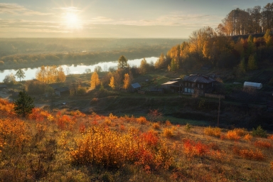 -Осень, Россия, деревня, красота