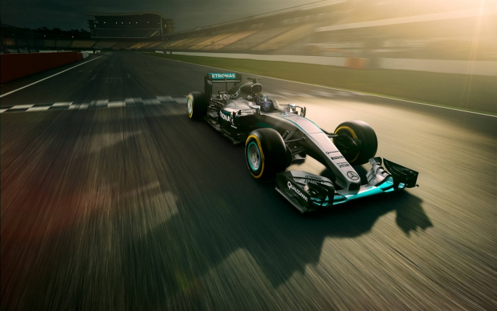 Фокус Фотография F1 Racing Car Фоновые обои