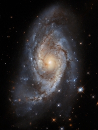 Начинаем новую неделю с традиционного свежего снимка телескопа Hubble. На фото запечатлена спиральная галактика NGC 3318. До нее