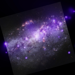 Подборка фотографий, сделанных космическим телескопом «Чандра». Галактика NGC 4490