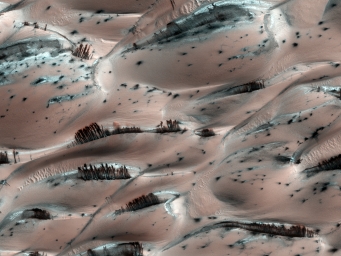 Песчаные дюны на Марсе, фото Марса, его поверхности