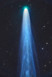 Комета Леонарда (C/2021 A1) в полной красе на снимке Геральда Реманна, 27 декабря 2021 года