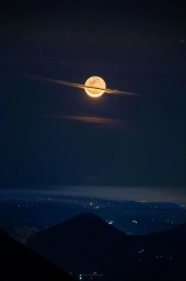 Луна как Сатурн, фото