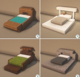 Дизайн кровати, Майнкрафт