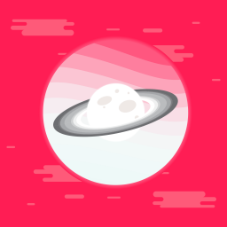 Сатурн, картинка, розовый фон, красивый Сатурн