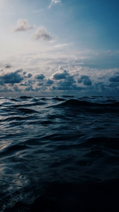 Облака, море, океан, фото HD на смартфон