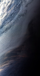 Закат над Антарктикой. Снимок получен 7 мая 2018 года спутником Sentinel-3B.