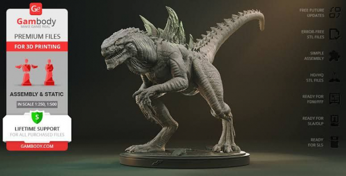 Чудо динозавр. 3D модель STL