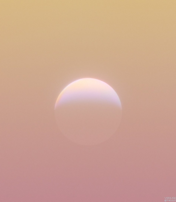Венера сфотографированная в раннем, утреннем небе