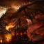 Дракон в игре Warcraft, art, скачать обои, рисунок
