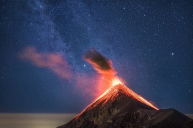 Извержение вулкана Фуэго, Гватемала