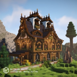 Дом в горах, Майнкрафт Minecraft