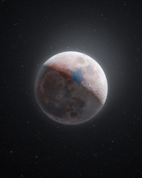 Свежий HDR снимок Луны от астрофотографа Дана Боржа