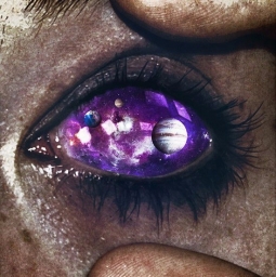 Глаз, зрачки, космос, вселенная, галактики
