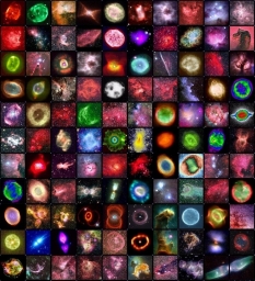 Красочный коллаж из 110 снимков сделанных телескопом Хаббл за время его работы