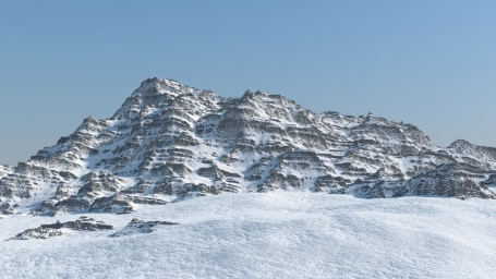 Арктическая гора, игра Майнкрафт, горы, реалистично