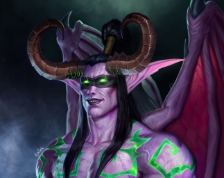 Classic Elf Druid Mage (Warcraft game art)