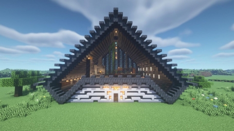 Дом в модерн стиле, Майнкрафт Minecraft ART