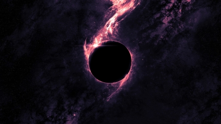 HD обои: Иллюстрация Солнечного затмения, цифровые обои с черной дырой, абстракция