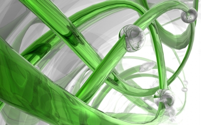 Обои 3d, спираль, стекло, зеленый, белый картинки на рабочий стол, фото Обои 3d, спираль, стекло, зеленый, белый