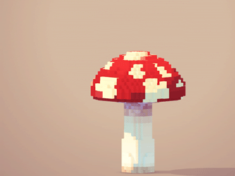 Пиксельный грибочек