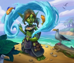 Гоблин, арт рисунок по игре Warcraft