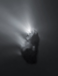 Ядро кометы Галлея, сфотографированное аппаратом Джотто в марте 1986 года