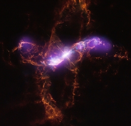 Подборка фотографий, сделанных космическим телескопом «Чандра». Переменная звезда R Водолея.